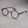 Round Literary Ultralight Anti-blue Light Glasses Comfortable Computer Glasses Metal Spectacles Radiation Protection Optical