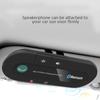 Handsfree Bluetooth Car Kit Sun Visor Clip Audio Adapter Wireless Receiver Multipoint Speaker Phone Auto Stereo Mp3 Player