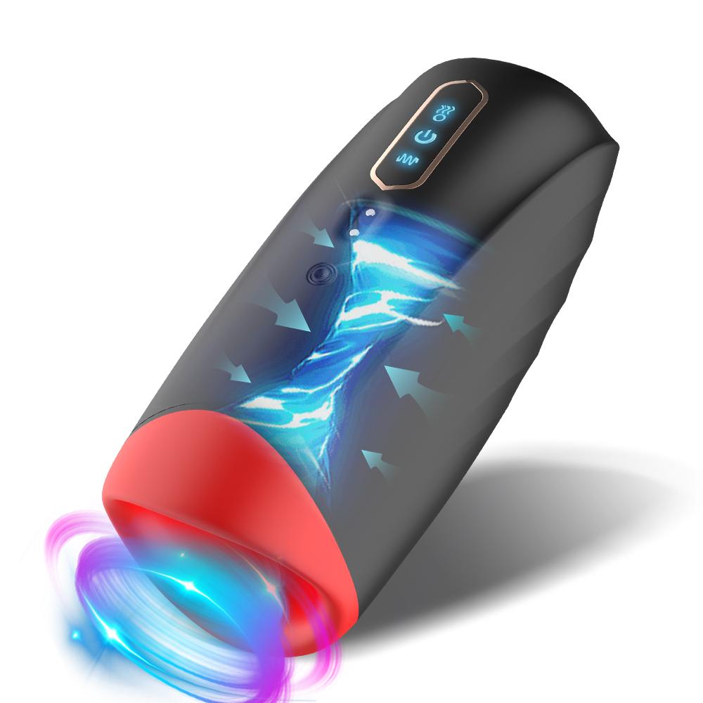 Männlicher Masturbator-Vibrator für Männer, Muschi, automatische Heizung, Saugen, Oralsex, Tasse für Erwachsene, Intimspielzeug, Blowjob-Maschine, Masturbation