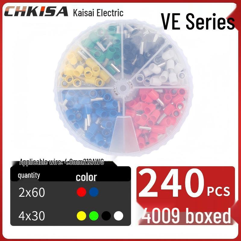Round Tube VE Terminal Storage Box for Quick Wiring and Cold Pressed Ferrules
