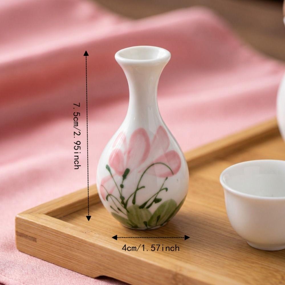 Chinese Style Vase Refrigerator Sticker Magnetic Flower Arrangement Container Refrigerator