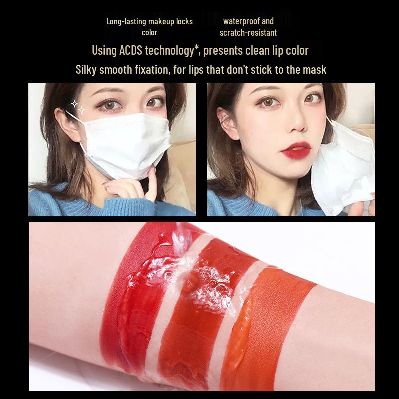 Marco Andy Velvet Essence Long-lasting True Red Waterproof Lipstick - Enhances Complexion, Non-stick