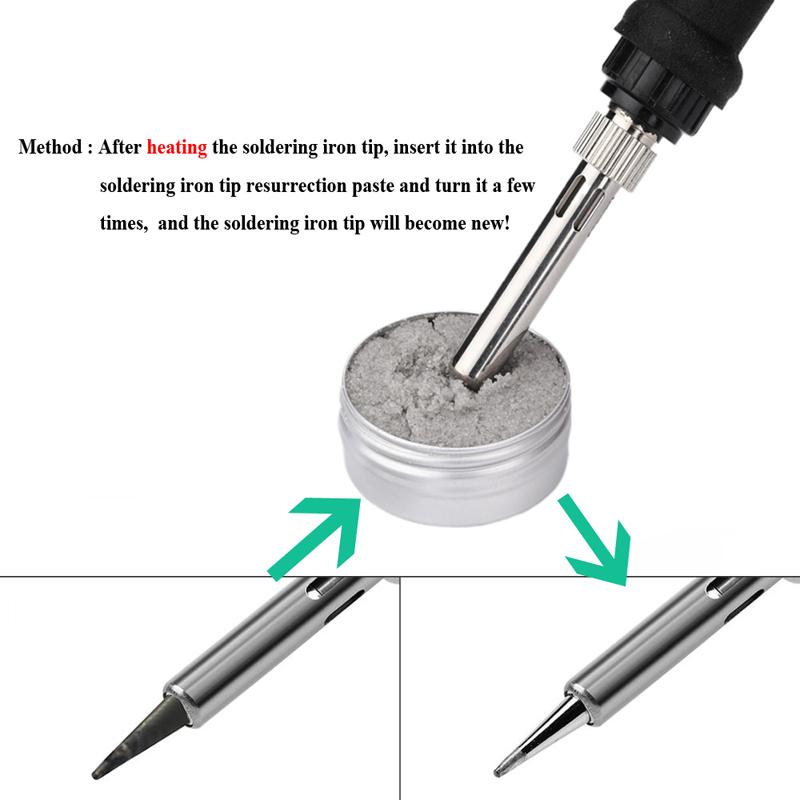 Electric Soldering Iron Tip Refresher Clean Paste for Oxide Solder Tip Head Resurrection Cream Welding Repair Tools