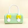 Durable Silicone Handbag Washable Toiletry Organizer Tote Underarm Purse Bow Mini Tote  Sweet Girls
