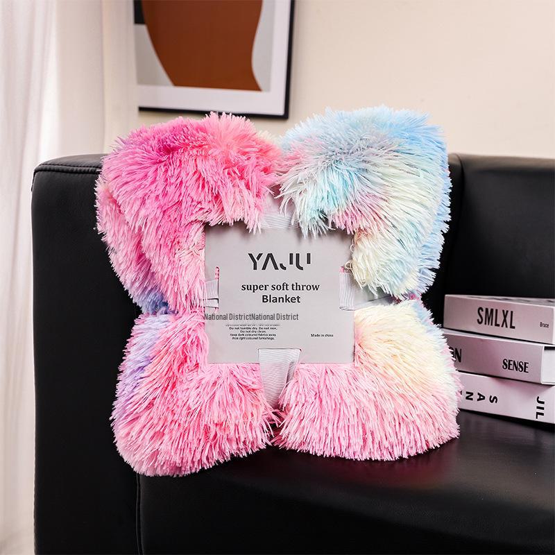 Bestseller Tie-Dye Plüschdecke: Ganzjahres-Sofa- & Büro-Nickerchen-Decke