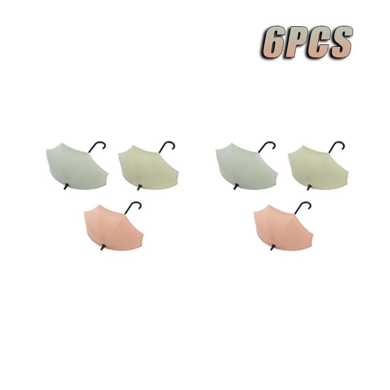 Cute Umbrella Shaped Hooks No-Punch Wall Hooks Kitchen Bathroom Coat Rack Key Organizer Hooks Home Storage Shelf Hooks