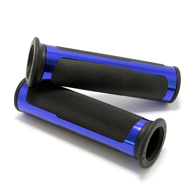 For Kawasaki Suzuki GSXR600 750 SV650 For YAMAHA R1 R6 7/8" 22mm Rubber Motorcycle Handlebar Hand Grips Handle