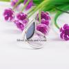 Blue Opal Ring, 925 Sterling Silver Ring, Gift for Sister, Long Teardrop Ring, Birthstone Ring, Handmade Ring