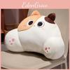 Cartoon Cute Black Gray Orange Cat Plush Pillow For Office Dormitory And