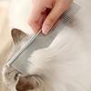 NEW Pet Dematting Comb Stainless Steel Pet Grooming Comb for Dogs and Cats Gently Removes Loose Undercoat Flea Tangles Knots