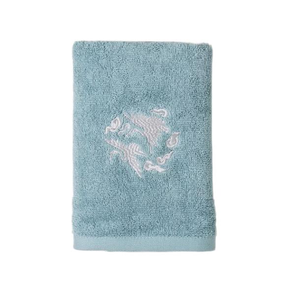 

Корейское традиционное вышитое хлопковое полотенце для лица 40×80 см (2 варианта) #mint 1pcs