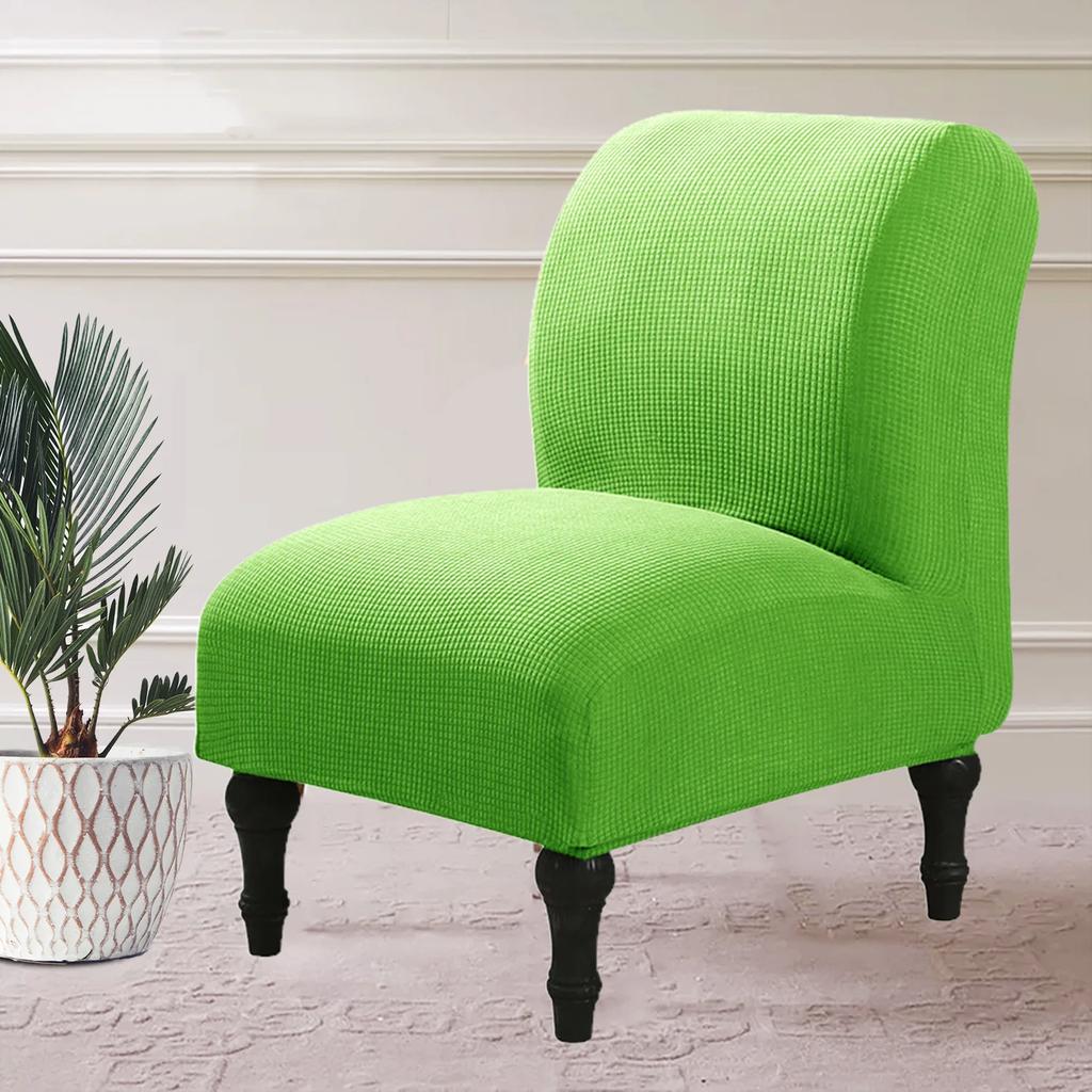 Armless Chair Cover Single Sofa Slipcover Modern Accent Stretch Chair Covers Elastic Cheap Couch Protector Cover For Home Hotel