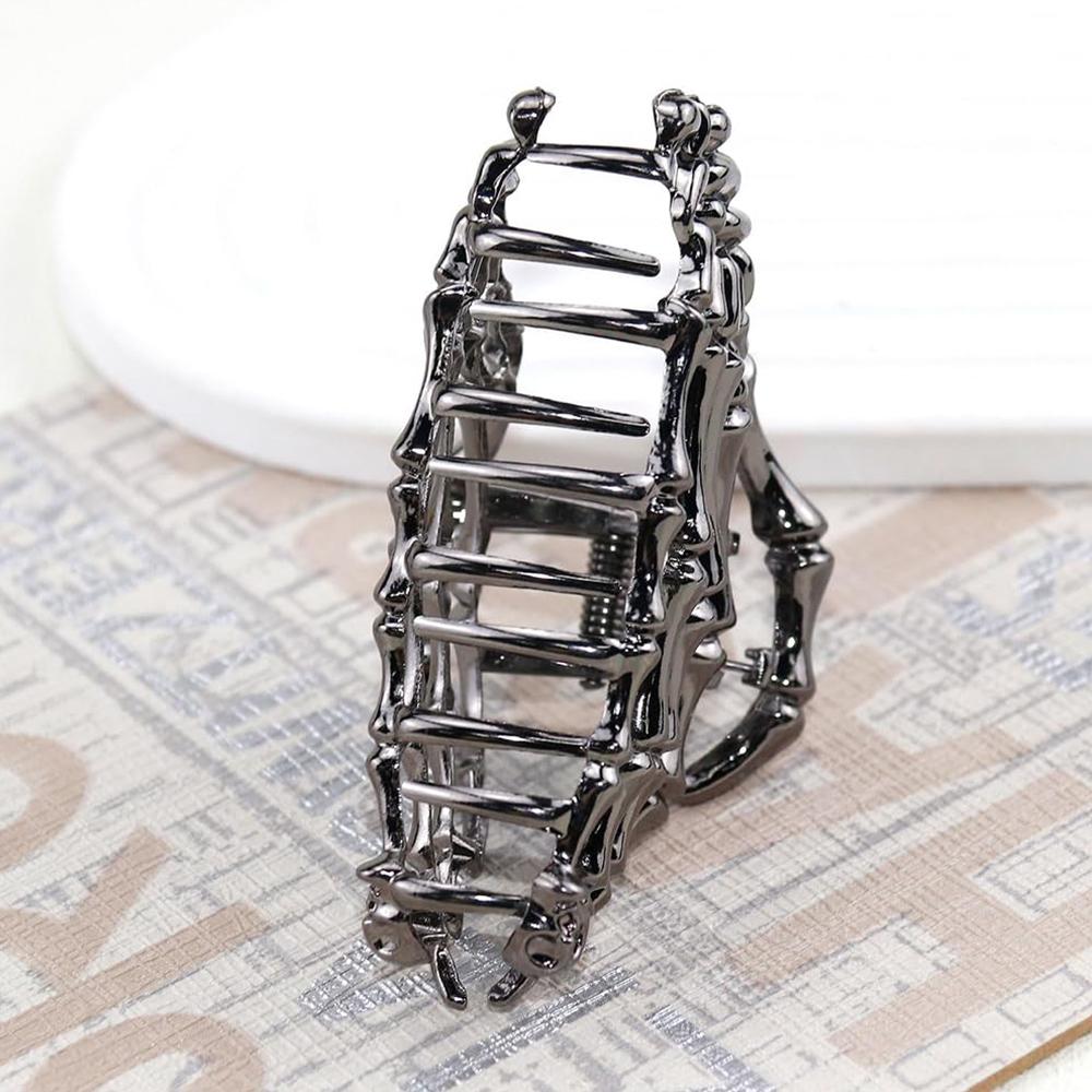 Black Ghost Hand Hair Clips with Skull Design For Party Halloween Decorations