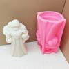 Santa Claus Candle Silicone Mold Gift Sack Santa Claus Epoxy Resin Silicone Mould Fruit Santa Claus Concrete Cement Gypsum Molds