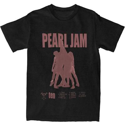 Men Pearls Jams T-Shirts Cotton Top Tees Beach Aesthetic Short Sleeve T-Shirt O-Neck Leisure Casual Tshirt Big Size 5XL 6XL