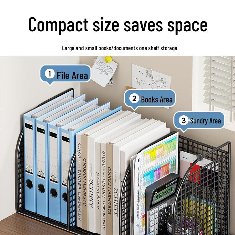 Schreibtisch-Akten- und Buchorganisator: Bücherregal, Regal, Buchstütze, Aktenaufbewahrung, Archivbox