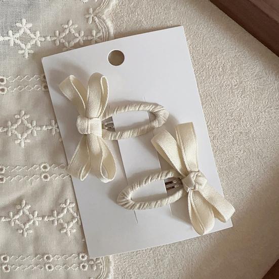 1 Paar Baby Haarspangen Leuchtende Farbe Kleinkind Haarspangen Schleifchenform Haarspangen für Mädchen Seitenhaar Pony Haarschmuck