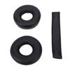 Earpad Headband Protector Set Fit for WH CH520 Headphone Replacement Ear Pads Headband Cover Black