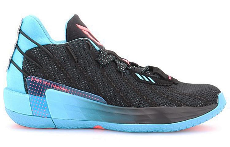 adidas Breathable Low Top Performance Basketball Shoes Red Blue Mismatched Teenagers FY1869