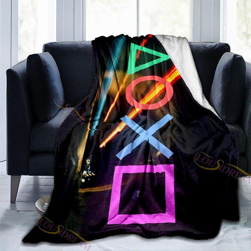 Zauberwürfel-Decke, Gamepad-Muster, warme weiche Flanell-Sofadecke, Nickerchen-Decke, Ganzjahresdecke für Erwachsene und Kinder, universell