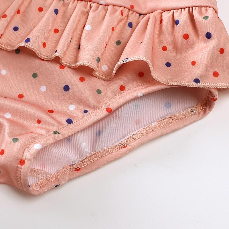Costume da bagno intero da bambina con spalline e fantasia floreale - Carino Costume da bagno senza schiena per Estate e Primavera