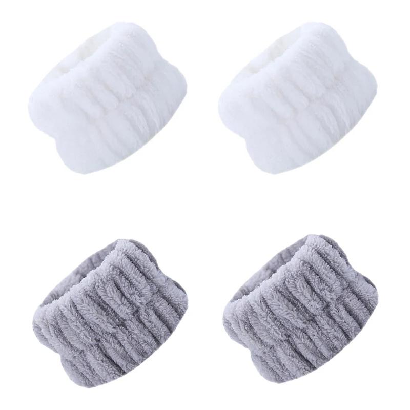 2/4/8PCS Reusable Wrist Washband Microfiber Wash Towel Band Wristband for Washing Face Women Girl Yoga Sport Wrist Sweatband