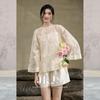 JK&JS New Chinese Style Botanical Blouse