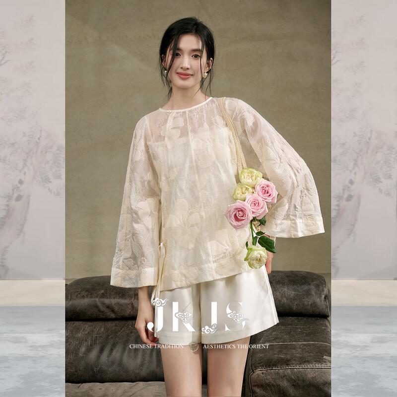 JK&JS New Chinese Style Botanical Blouse