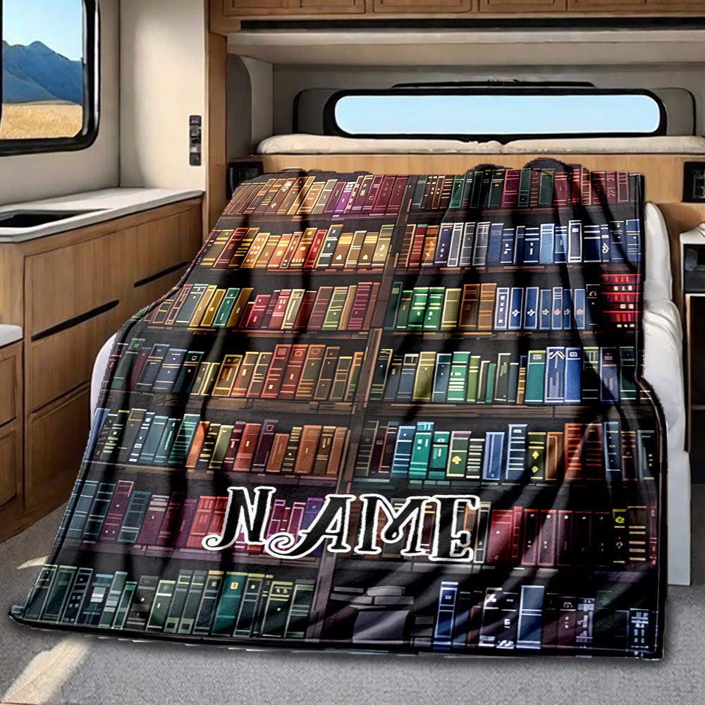 Book Paradise Blanket Personalized Name Soft Comfortable Stylish Blanket Car Blanket Perfect For Travel Camping Outdoor Home Suitable For All Seasons