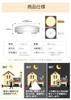 POOPEE LED Sensor Light, Small, with Motion Sensor, Ceiling Light, Suitable for 4 Tatami Mats, Entrance, Hallway, etc., 10W Power Consumption