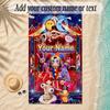 Beach TowelThe Amazing Digital Circus Custom Name Text Personalized Soft Towel for Beach Pool Indoor Home Decor Gift