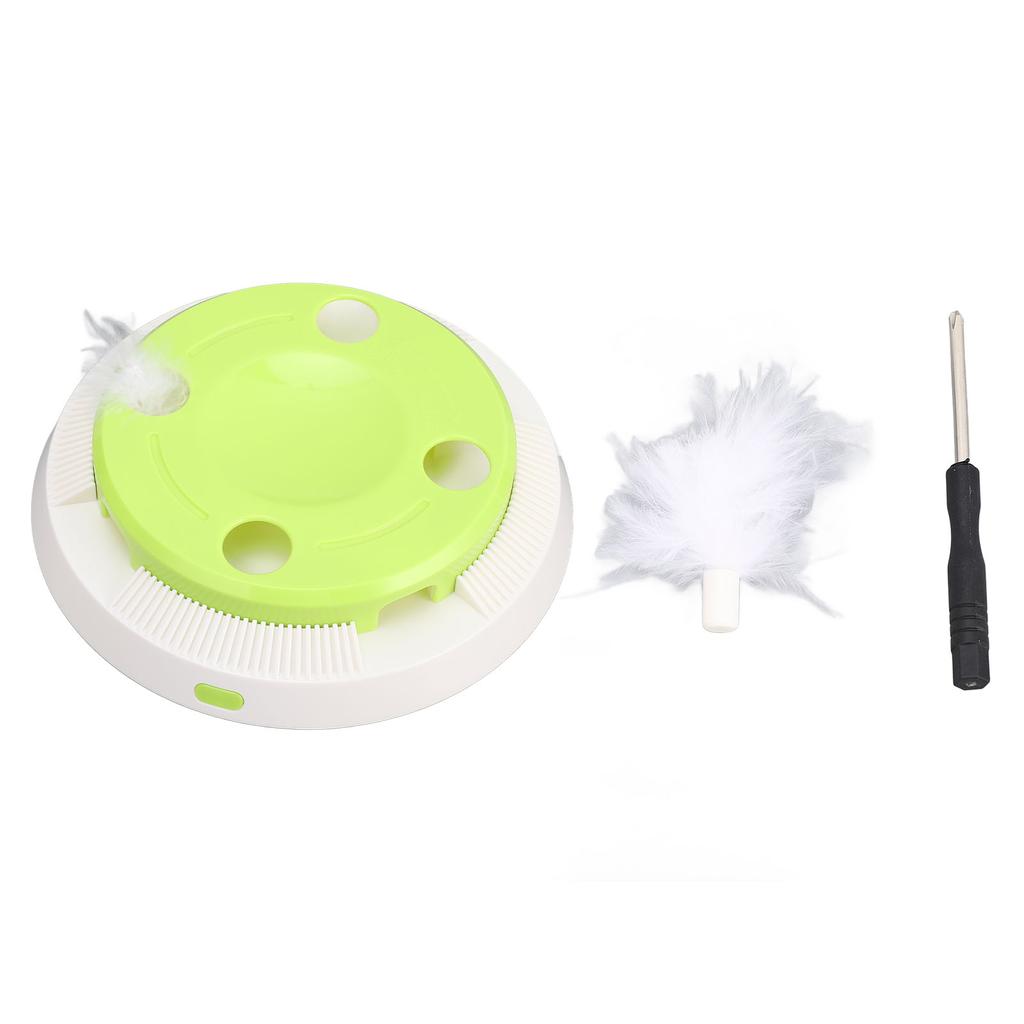 Platan Electric pentru Pisici Jucărie Interactivă Distractivă pentru Joacă Solitară Stimulează Vitalitatea Pisicii Jucărie Rotativă pentru Tachinat Pisici