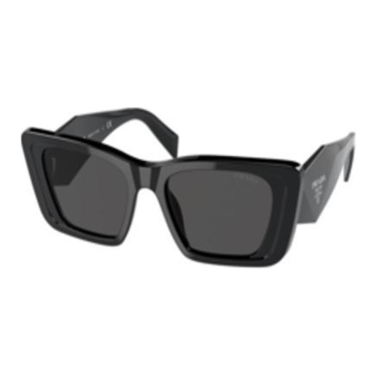 

Prada Logo Print Square Sunglasses Women sunglasses Black 0PR08YSF1AB5S051 Box+Shopping Bag