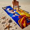 Serviette de Plage Carnaval Crâne et Soleil, Microfibre Super Douce, Cadeau pour Elle/Lui, Anniversaire, pour Piscine, Plage, Voyage, Décoration d'Intérieur Cadeaux pour Fans