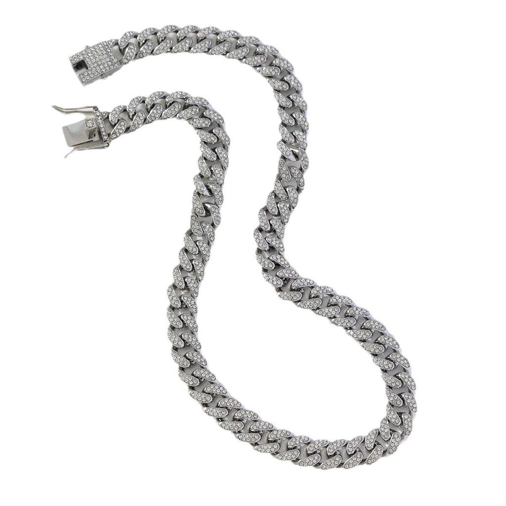 Men's Hip Hop 14mm Diamond Cuban Chain Necklace
