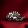 Fashionable Vampire Themed Split Band Rings Set Adjustable Sturdy Alloy Fashion Jewelry for Party Supplies Casual Wear
