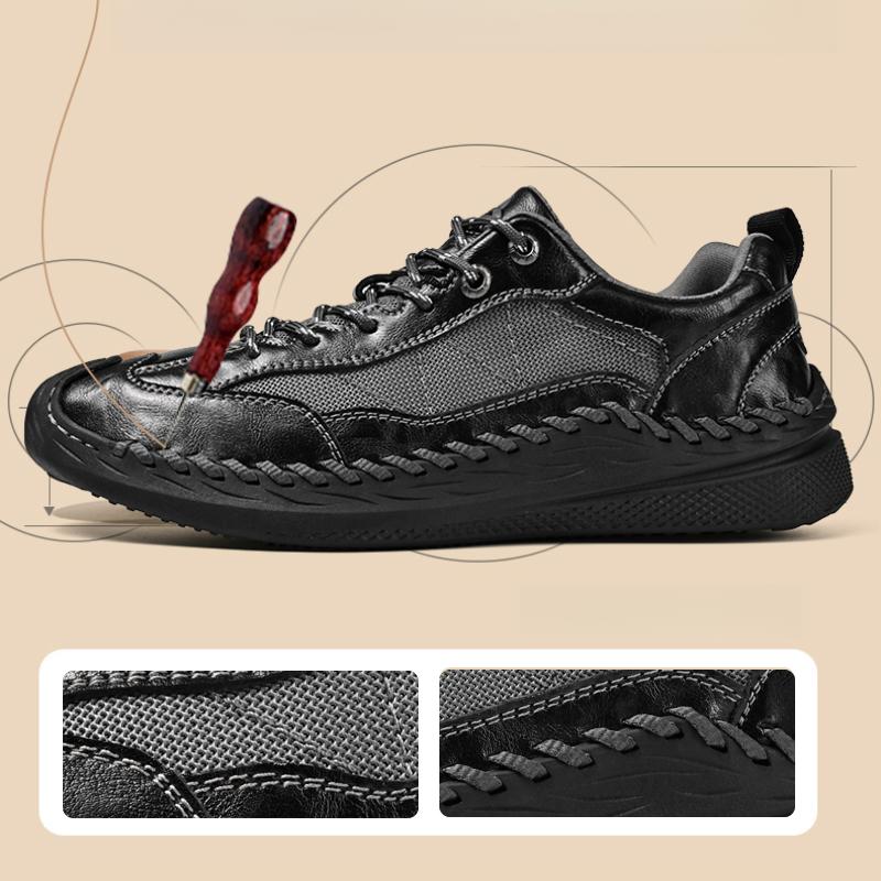 Men's Casual Leather Shoes Handmade Men's Shoes Breathable Men's Sneakers