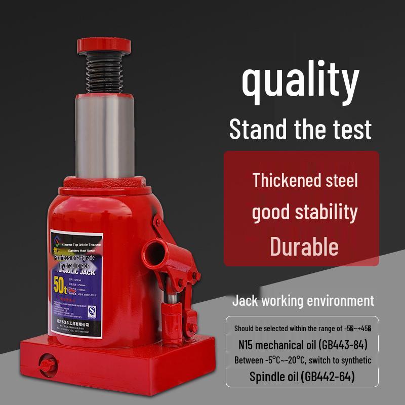Heavy-Duty Hydraulic Vertical Jack, 20T-200T Capacity
