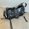 Crossbody Bag Vintage Motorcycle Bag Rivet Underarm Bag Trendy For Daily Commute Elegant Outfits Fashion Street