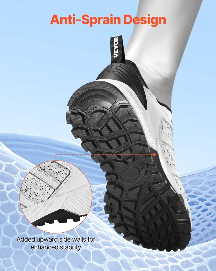 Cross Training Shoes M Width Sneakers Size UK 11 Wide Toe Box Shoes White
