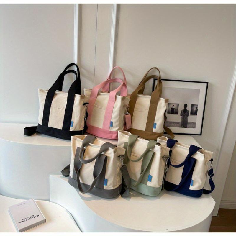 Simple Colorblock Crossbody Bag  Large Capacity Shoulder Bag Women's Casual Handbag & Tote Purse