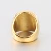 22MM Stainless Steel Eagle Engraving Round Ring for Men