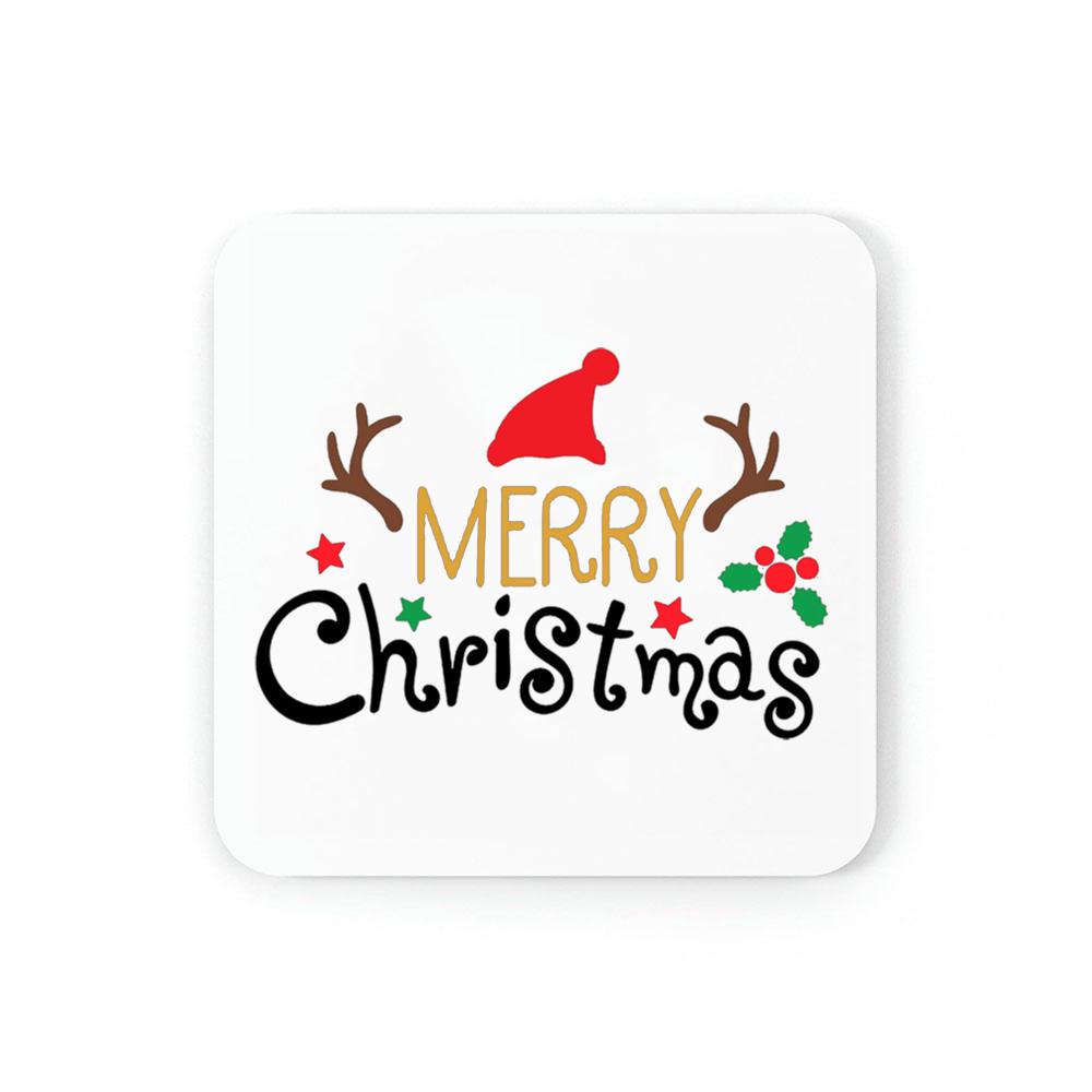 

Веселые рождественские квадратные подставки лучшие впитывающие подставки подарок олень снеговик коврик для чашки подарки для украшения дома кухни