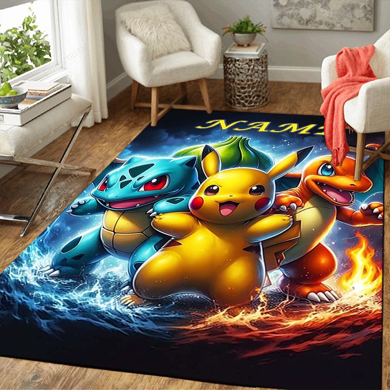 Custom 1Pc Pokemon Celebration Rug Office Carpet Indoor Outdoor Entrance Doormat Nonslip Soft And Comfortable Living Room D2915201