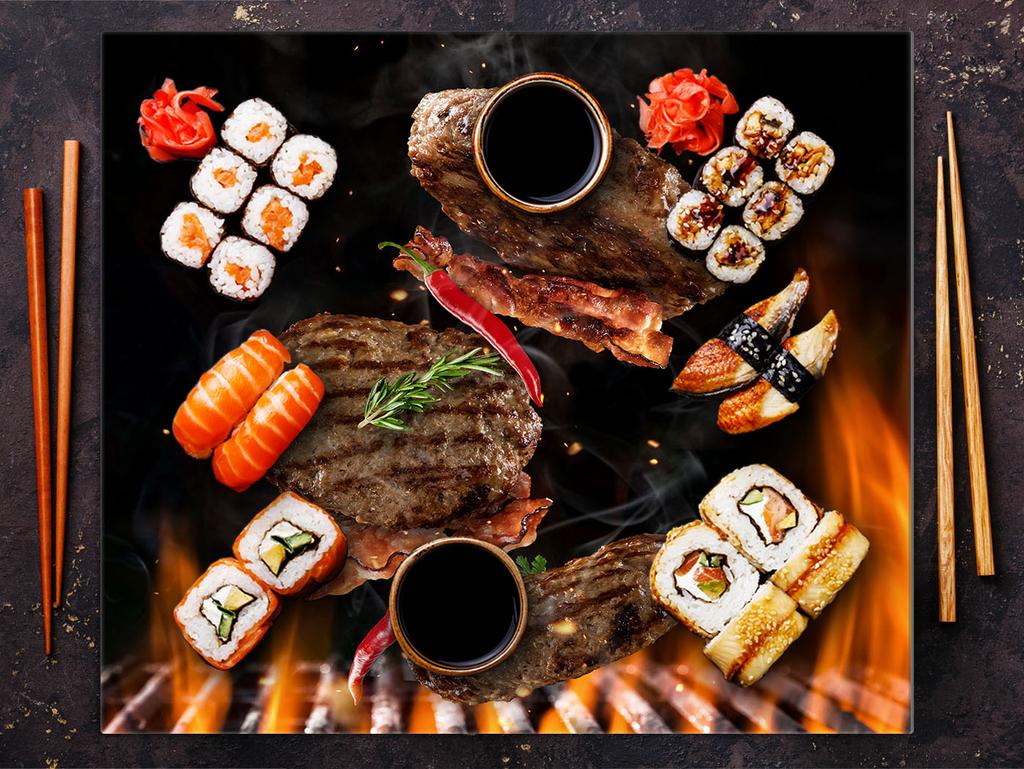 Szklana płyta ochronna na kuchenkę 60x52 Grill