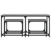  Coffee Tables That Slide Under Each Other, 3 Pieces, Grey Sonoma Oak