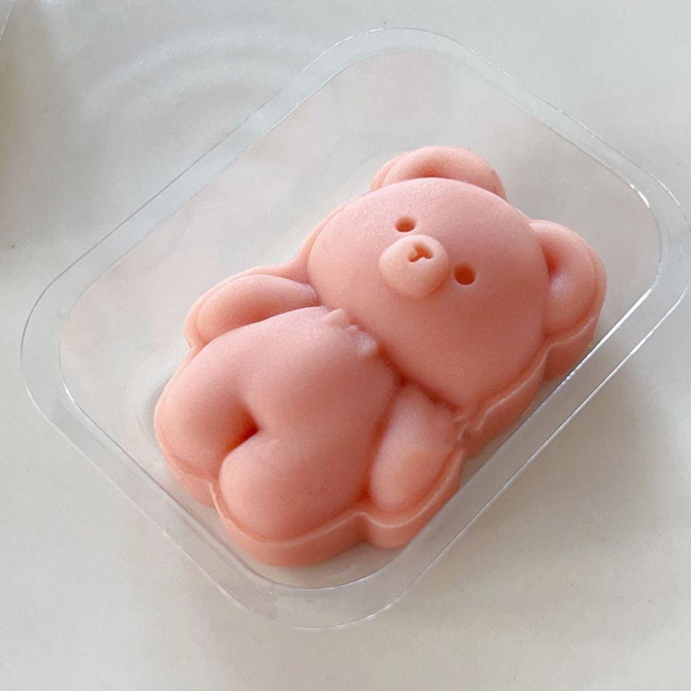 30g Mooncake Mold Plastic Hand Press Mold Cookie Tool Muppet Bear Mould  Pastry