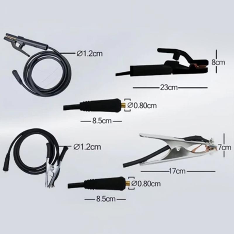 Welding Cable 5/7/10 M + Ground Cable 2/3 M Combo Set With Electrode Holder And Connector Universal Welding Cable Set