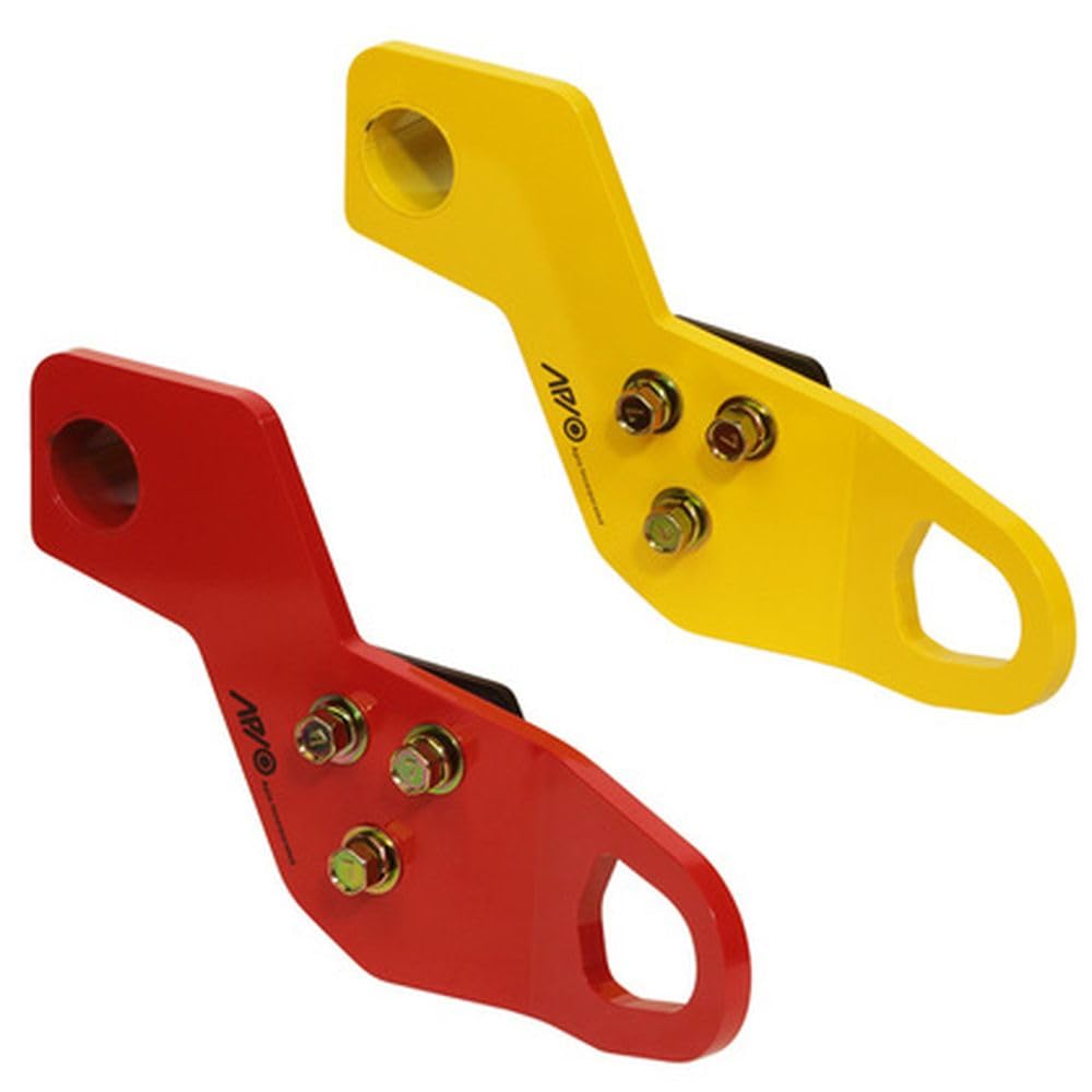 Apio Front Right Tow Hook for Vehicles with Lion Hunting 9mm Thick (FR) Bumpers, [JB64, JB74] Red, 3070-42R