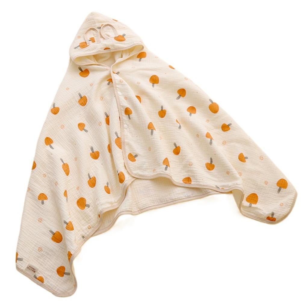 Bear Printed Pure Cotton Gauze Soft Texture Baby Swaddle Cloth Gauze Cover Blanket Children's Bath